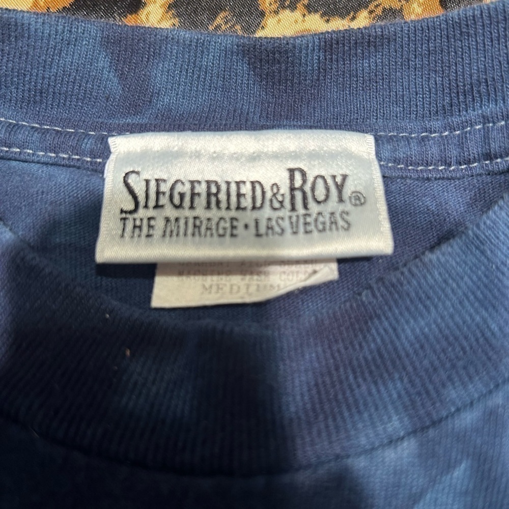 Vintage Siegfried & Roy White Tiger Tie Dye T-Shirt - Picture 5 of 7